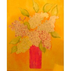 Maison Huit Huile sur toile, Folk / Art Naïf DSC04509 - Lilacs in a vase variation