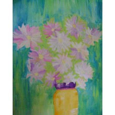 Oil on Canvas, Flowers in a vase by Armen